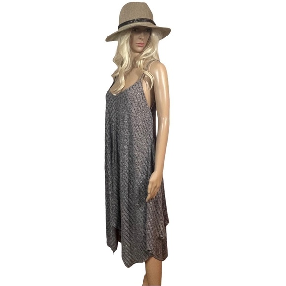 Christian Siriano Heather gray maxi dress